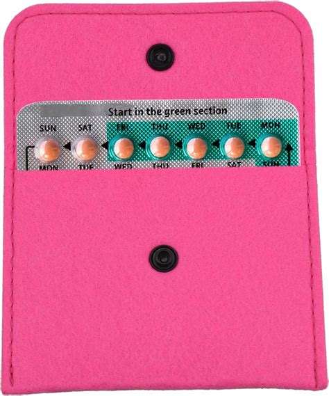 2 pack birth control pill packet with 4 x 3 for women privacy protection contraceptive