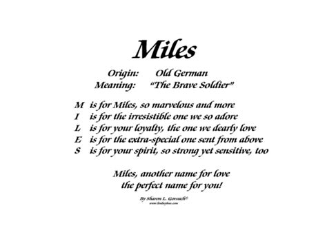 Meaning Of Miles Lindseyboo