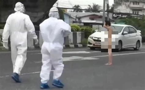 Naked Woman Stops Chon Buri Traffic After Fender Bender Thaiger