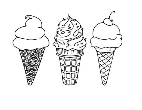Dibujos para colorear de helados para imprimir Colección - Ideas de