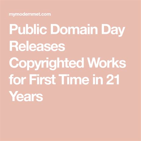 Hundreds Of Copyrighted Works Finally Enter The Public Domain After 95