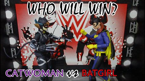Catwoman Vs Batgirl Jlwf Stop Motion Wrestling Match Youtube