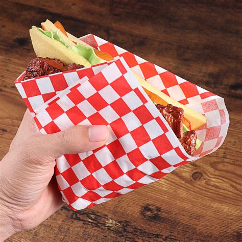 Ounona 100pcs Paper Food Wrapping Paper Sandwich Wrap Deli Basket Liner