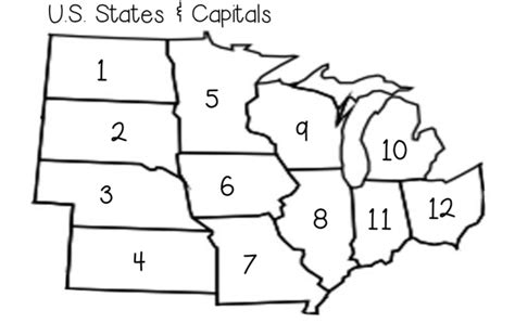 Midwest States And Capitals Geography Quiz Quizizz