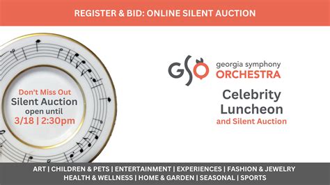Don't Forget to Register for Our Silent Auction! | Georgia Symphony