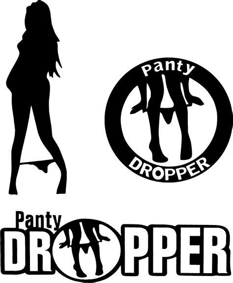 tomall 3pcs 7 panty dropper decal reflective panty dropper sexy girl stickers funny
