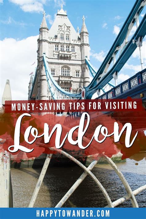 The London Tower Bridge With Text Overlay That Reads Money Saving Tips