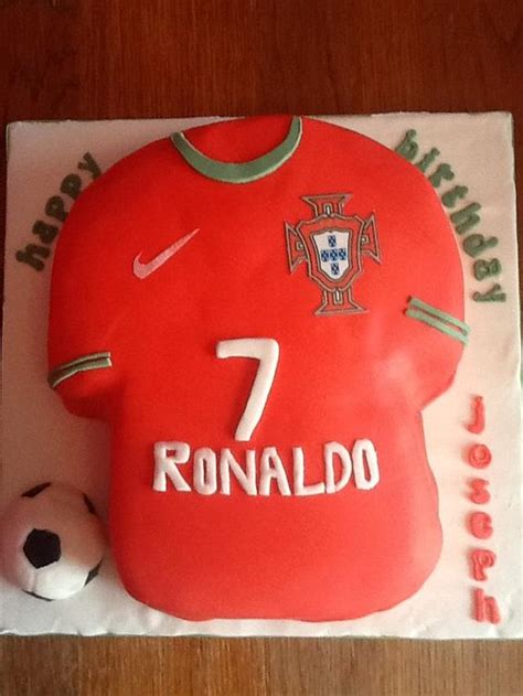 Football Shirt Portugalronaldo Decorated Cake By Cakesdecor