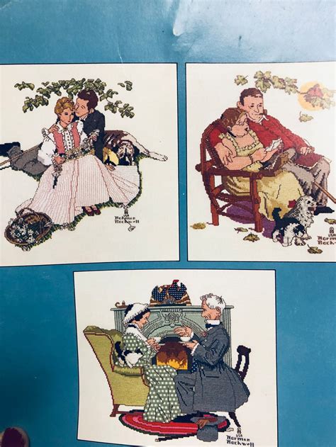 Norman Rockwell Art Four Ages Of Love Series In Counted Etsy Italia