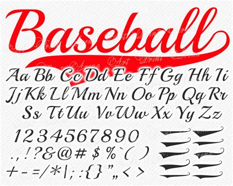 Baseball Font Svg Svg Fonts Baseball Svg Font Sport Etsy