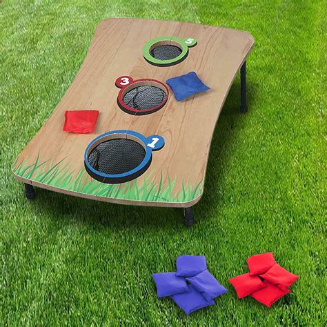 wooden bean bag ring toss game throw sports toys play garden indoor outdoor fun ebay