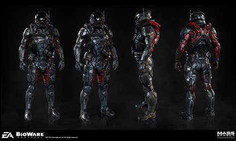 Mass Effect Armor Concept Art