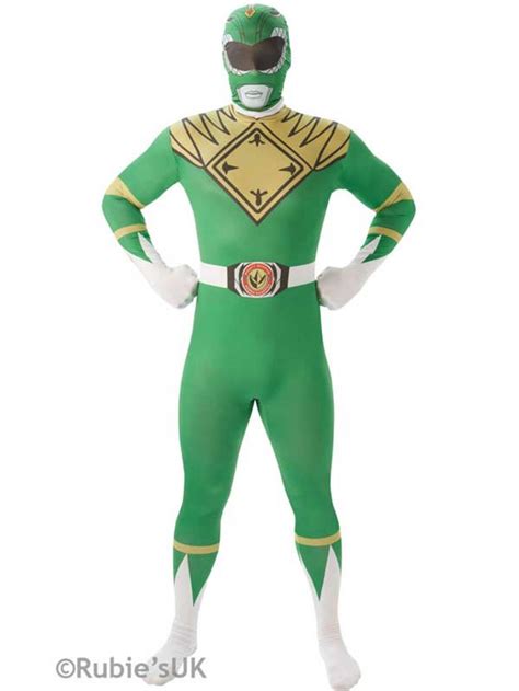 Adult Mighty Morphin Green Power Ranger Fancy Dress