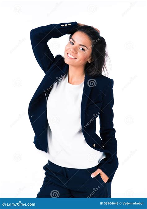 Attractive Businesswoman Posing In Studio Stock Image Image Of