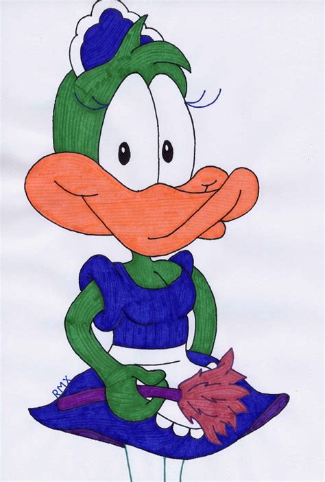 Plucky Duck At Your Service By Rmxtrailmix On Deviantart