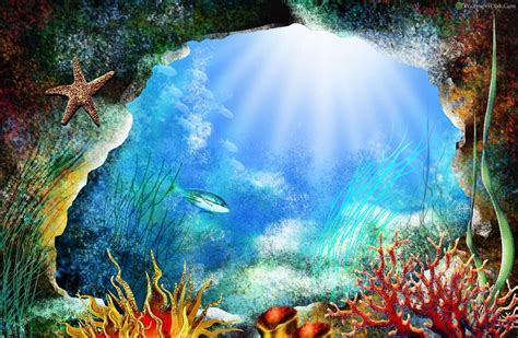 Best Underwater Painting Desktop Wallpapers Background Collection