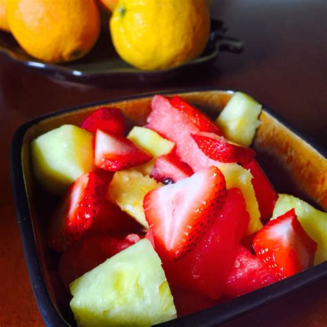 Strawberry Pineapple And Watermelon Fruit Salad Watermelon Fruit