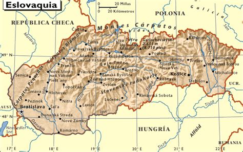 mapa de eslovaquia mapas mapamapas mapa