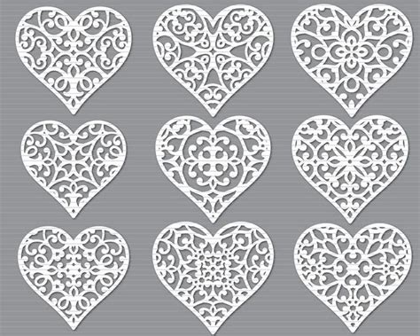 Buy Heart Svg Bundle Heart Mandala Heart Zentangle Svg Mandala Online