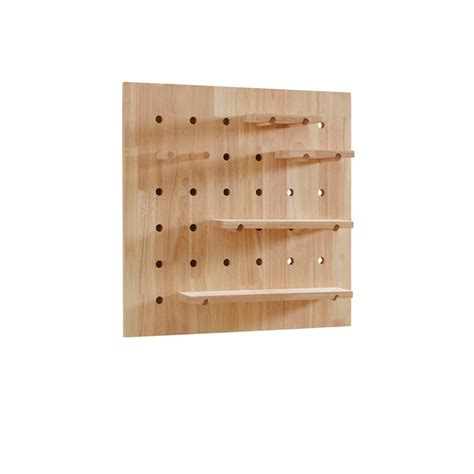 Style Selections Wooden Pegboard Set 17 Piece Wood Pegboard Kit In