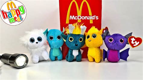 Mcdonald S Happy Meal Ty Teenie Beanie Boos ™ With Glow In The Dark Eyes Part1 Youtube