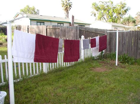 Tuesday Mornings A Backyard Clothesline
