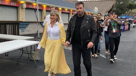 Physical totally hot olivia newton john grease john travolta xanadu onj singer hopelessly devoted youre the one that want hollywood olivianewtonjohn lovelyl… John Travolta And Olivia Newton-John Reunite In Iconic ...