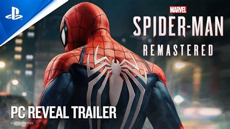 Marvels Spider Man Remastered Pc Reveal Trailer Youtube