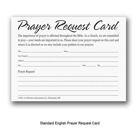 Prayer Card Template Professionally Designed Templates
