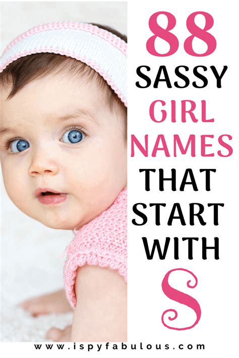 88 Smart And Sassy Girl Names That Start With S I Spy Fabulous