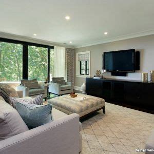 London fog is the kinda drink where you sit on the couch and watch netflix while you drink it. Benjamin Moore London Fog with Contemporain Salle De Séjour | Family room, Home, Home decor