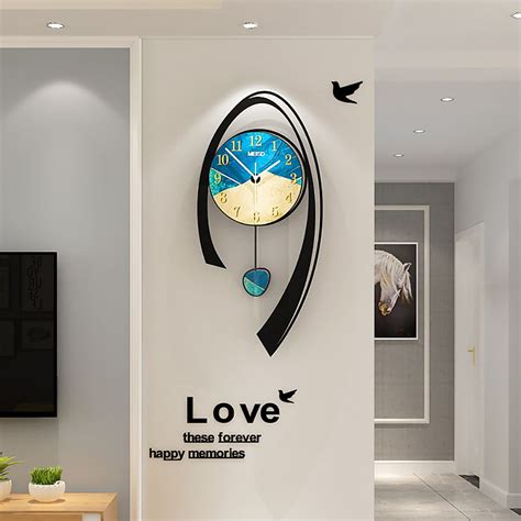 Multi Color Nordic Light Luxury Style Modern Wall Clock Home Background