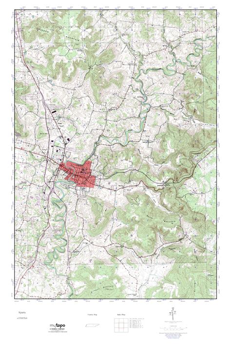 Mytopo Sparta Tennessee Usgs Quad Topo Map
