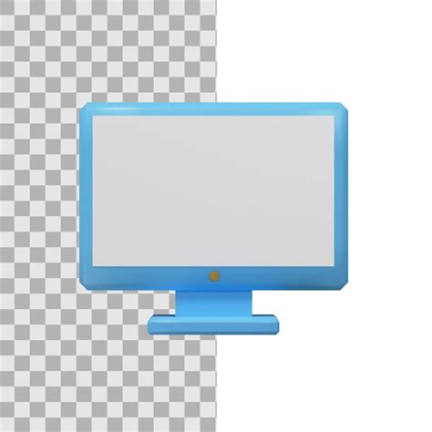 Premium Psd 3d Simple Monitor Icon
