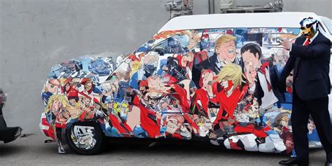 Trump Putin Anime Car Wrap Stable Diffusion Openart