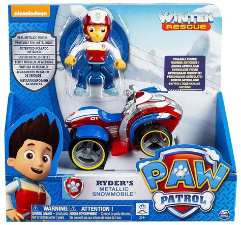 Paw Patrol Winter Rescue Ryders Metallic Snowmobile