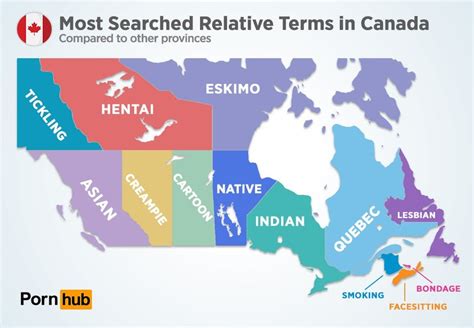 Top Canadian Porn Searches Broken Down By Province Data From Pornhub Maritimes Win The Kink