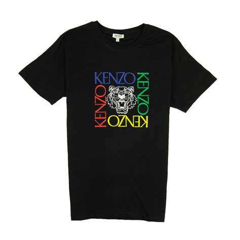 Kenzo Tiger Square T Shirt Black Onu