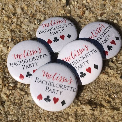 Personalized Las Vegas Bachelorette Pins Set Of 10 Las Vegas