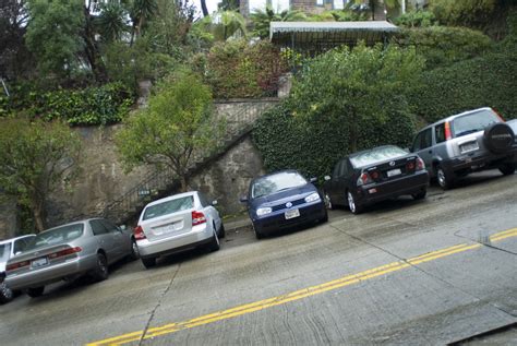 Free Stock Photo Of Cars Parked On A Steep Hill In San Francisco