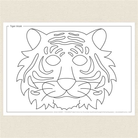 Tiger Mask Cleverpatch Tiger Mask Coloring Pages Free Printable