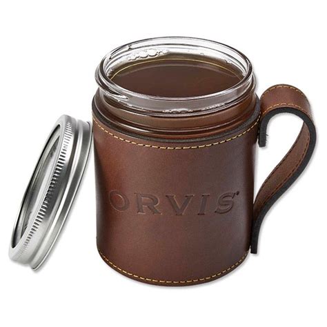 Just Found This Leather Wrapped Mason Jar Leather Wrapped Mason Jar Orvis On