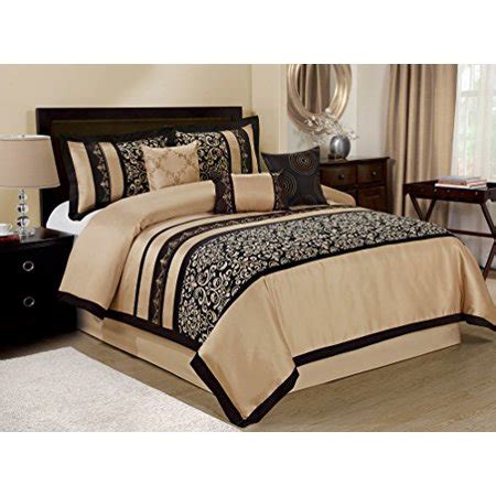 Best reviews guide analyzes and compares all amazonbasics queen comforter sets of 2020. Unique Home 7 Piece Odessa Printed Scroll Clearance ...