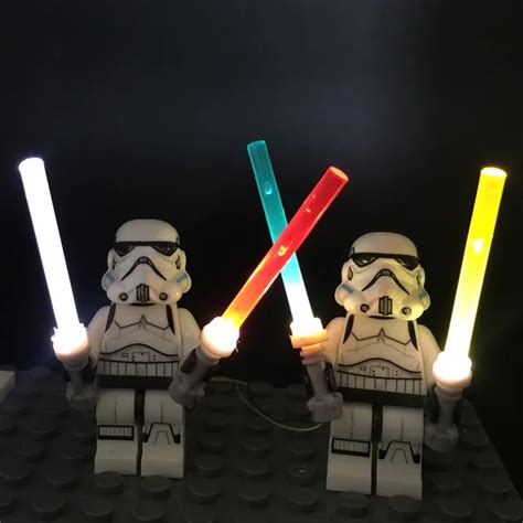 Led Light Up Kit 4 In1 Lightsaber For Lego Minifigures Powered By Usb