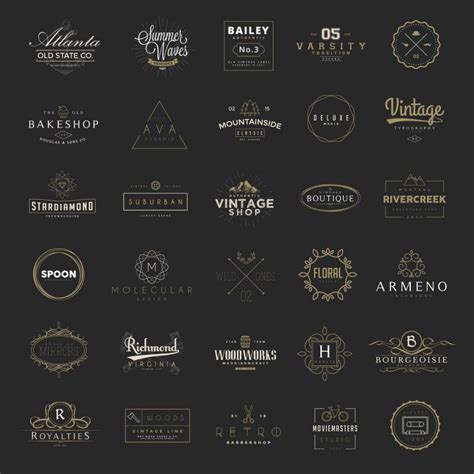 Vintage Logos Brand Collection Free Download
