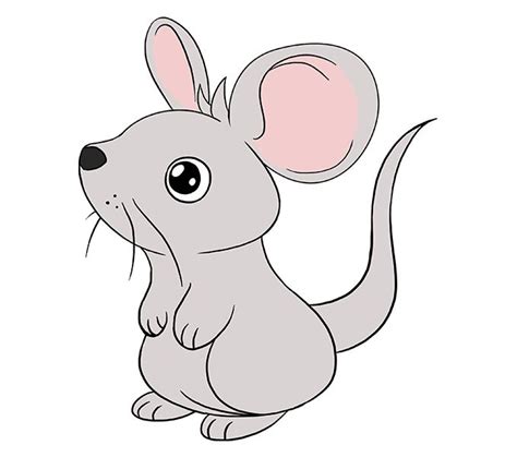 How To Draw An Easy Mouse Really Easy Drawing Tutorial Mouse