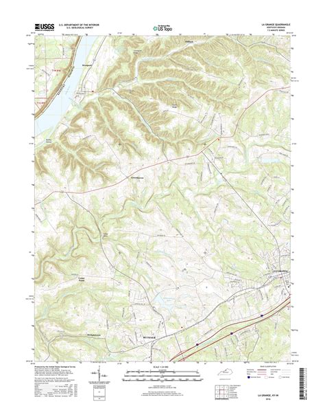 Mytopo La Grange Kentucky Usgs Quad Topo Map
