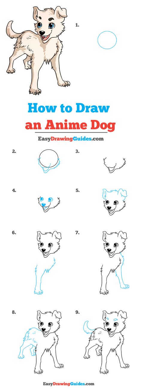 Simple, it's easiest to start with the eyes. How to Draw an Anime Dog - Really Easy Drawing Tutorial