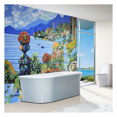 Zflm022 Beautiful Mosaic Tile Scenery Art Mural Bathroom Wall Decor