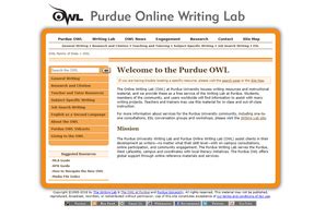 Owl is a free online writing lab that helps users around the world find information to assist them with many writing projects. Research - REFERENCE SITE